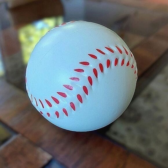 4¼" baseball squishy fidget / sensory tool - Picture 2 of 5